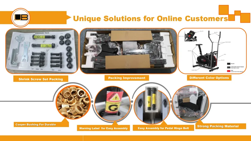 Gym/Fitness Machine Indoor/Outdoor Crane Magnetism Elliptical Machine with 8 Resistance