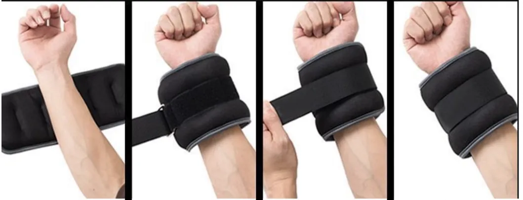 Gym Weight Training for Arm with SBR Diving Fabric Material and Steel Shot #B2102