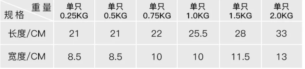 Gym Weight Training for Arm with SBR Diving Fabric Material and Steel Shot #B2102