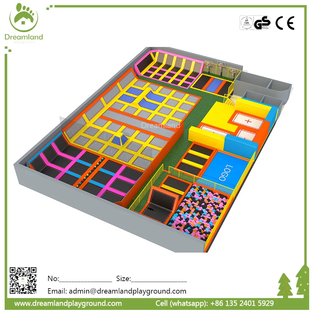 High Quality Wholesale Customized Sky Zone Fitness Equipment Trampoline Park Kids Men Indoor Jump Free Trampoline