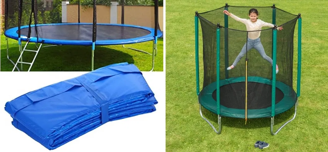 Indoor Foldable 38, 40 Inches 48 Inches Workout Fitness Trampoline, Gym Rebounder/Mini Trampoline with Handlebar for Kids and Adults