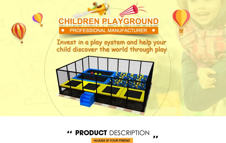 Indoor Trampoline Park, Indoor Children Play Station, Indoor Big Playground