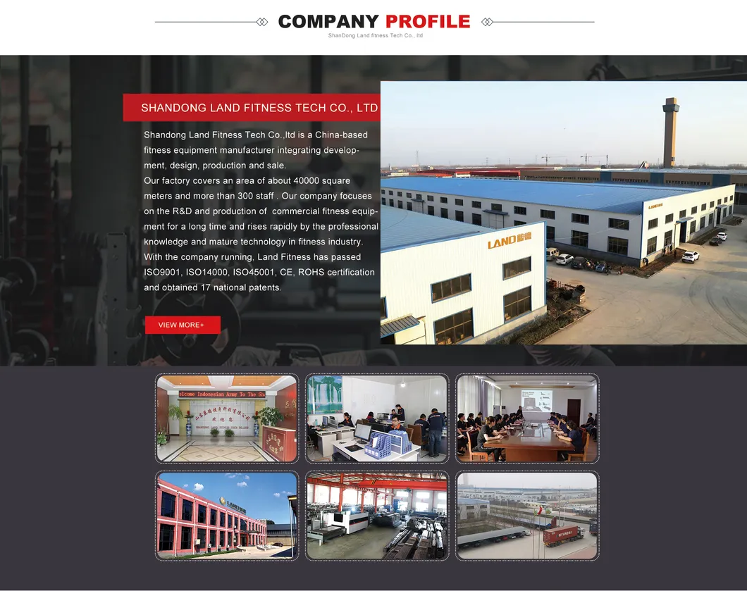 Land Fitness Wooden Treadmill for Home Use