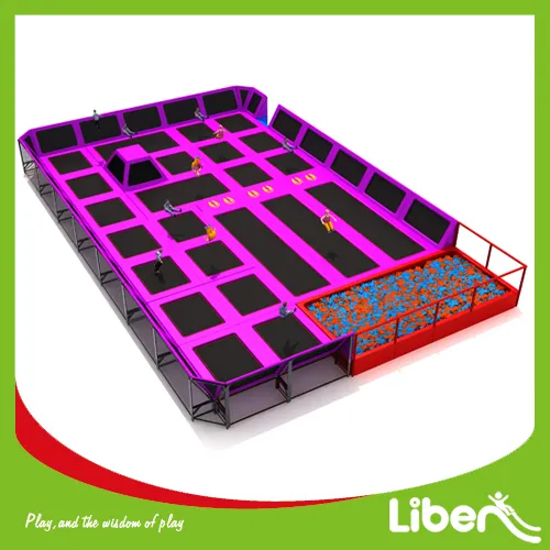 Liben Popular Trampoline Court with Foam Pit