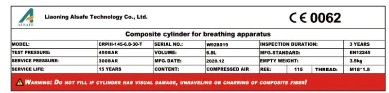 Lightest Carbon Fiber Compressed Air Tank Paintball