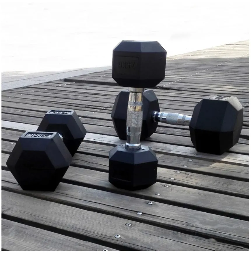 Mancuernas Lbs Pound Fix Rubber Dumbell Steel Hex Dumbbells 5lb 10lb 15lb 20lb 25lb 30lb 35lb 40lb 45lb 50lb 100lb