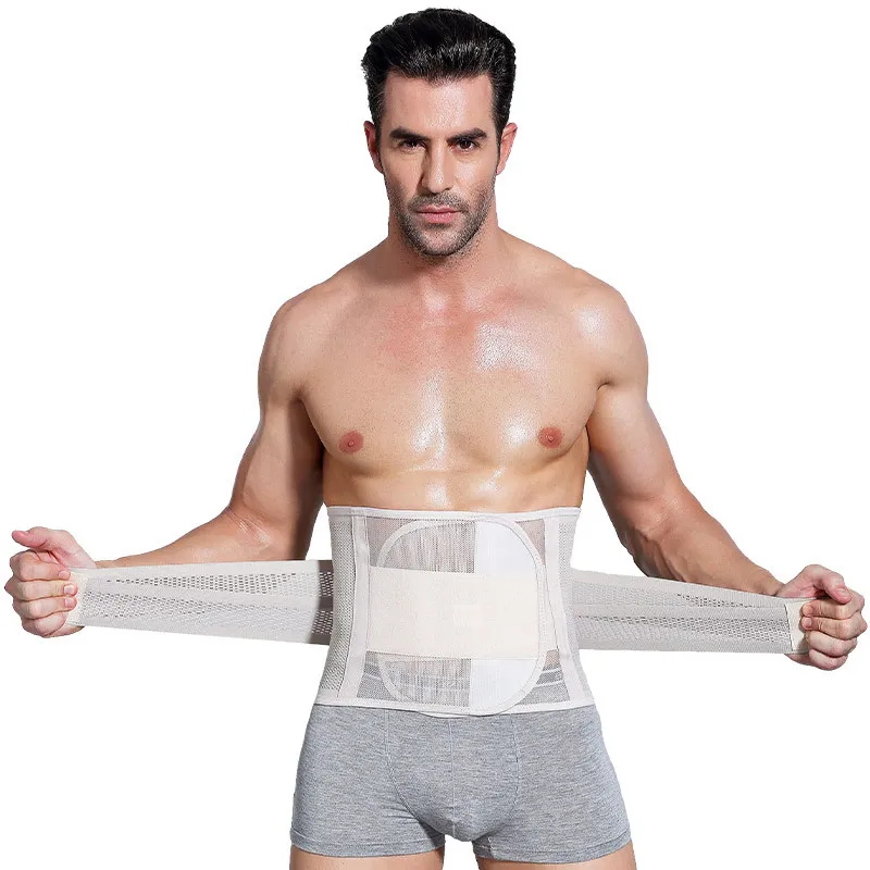 Men with Waist Abdomen Cross-Border Tight Plastic Belt Staylace Body Breathable Girdle Less Beer Belly Shapewear