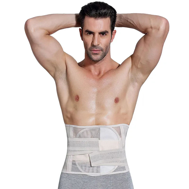 Men with Waist Abdomen Cross-Border Tight Plastic Belt Staylace Body Breathable Girdle Less Beer Belly Shapewear