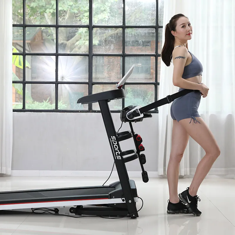 Multi-Function Heart Rate Calorie Time Smart Small Indoor Folding Treadmills