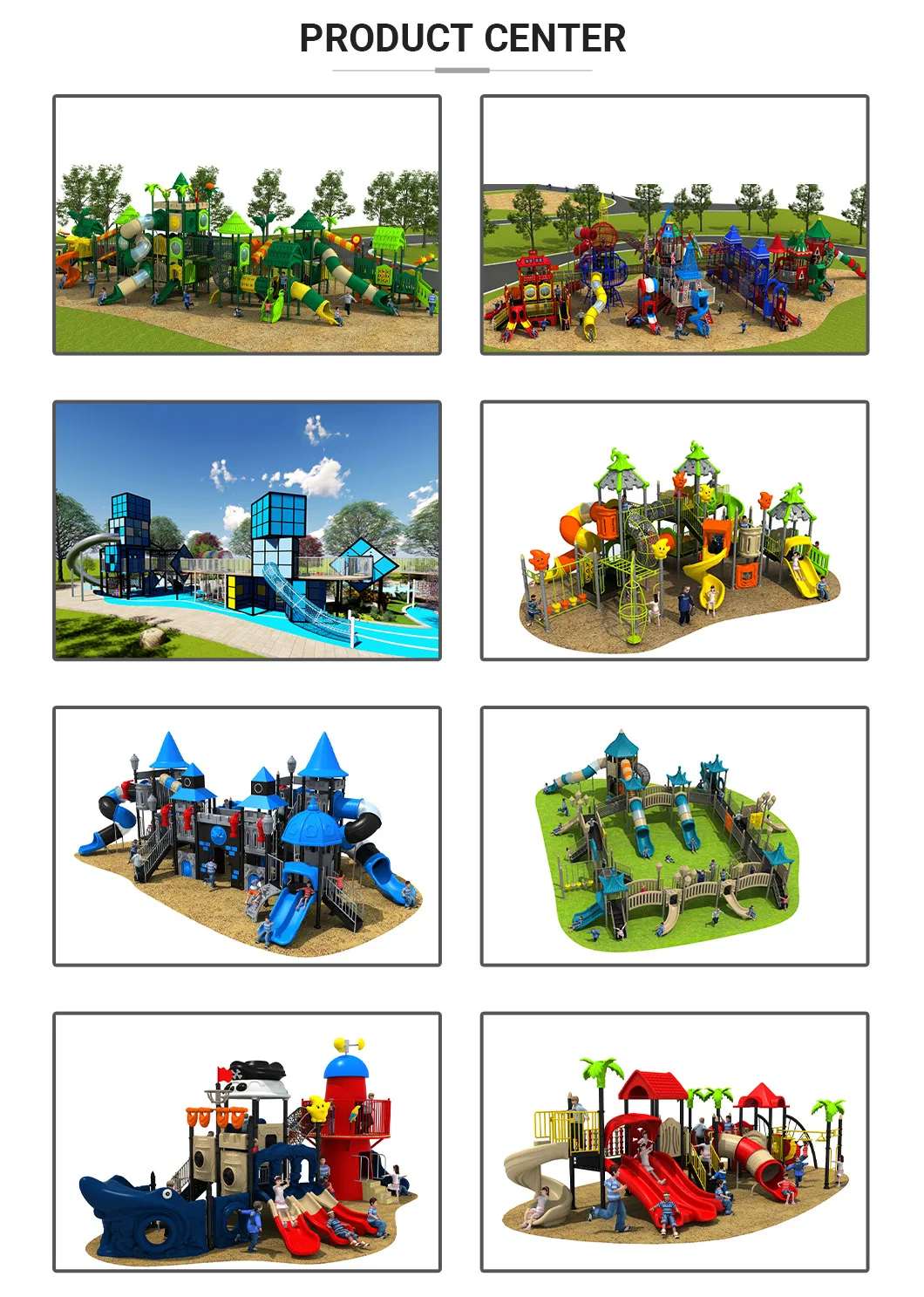 New Design Outdoor Playground Equipment Customized Slide of Pirate Ship Series