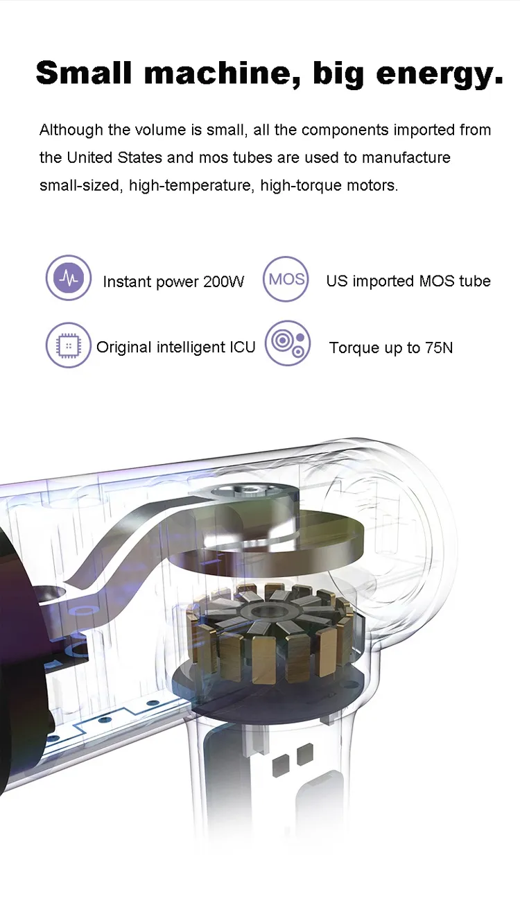 New Handheld Muscle Massager Cordless Percussion Body Massager