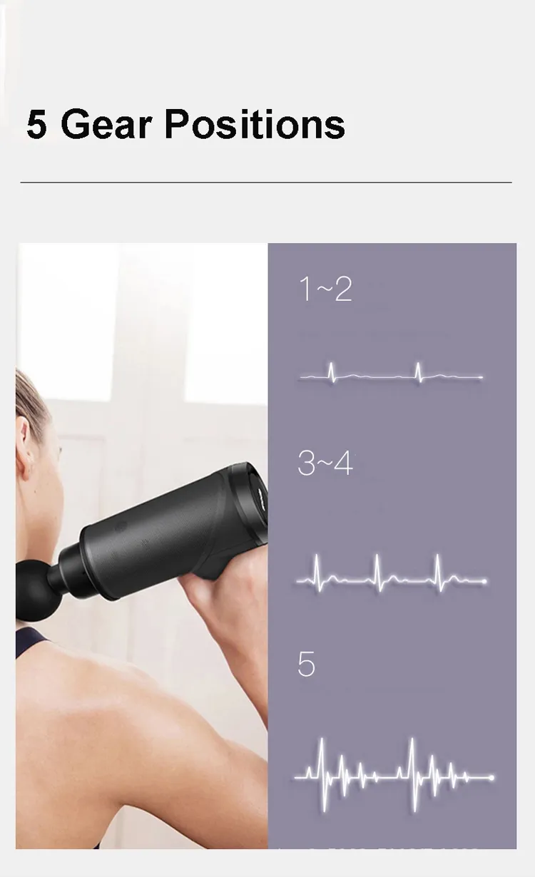 New Handheld Muscle Massager Cordless Percussion Body Massager