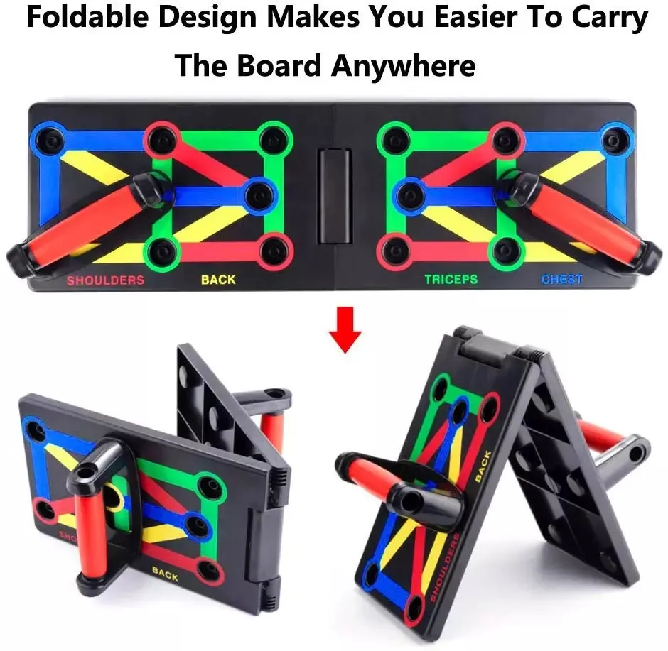 New Portable Home Fitness Body Building and Folding Push up Board for Push up Training