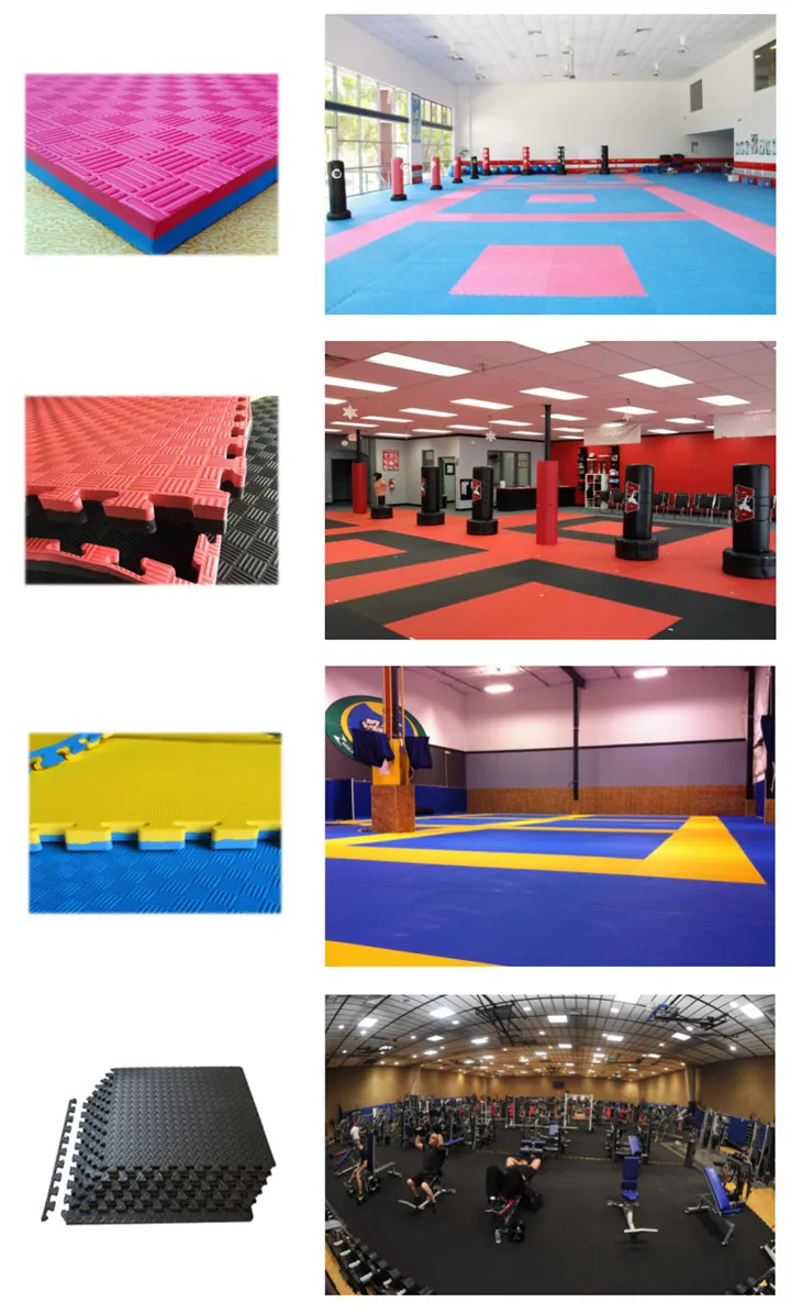 Non-Slip Five Pattern 2cm 2.5cm 3cm Taekwondo Karate Gym Mat Wrestling Tatami Floor Judo Mats Soft Material Arts Mat for Sale