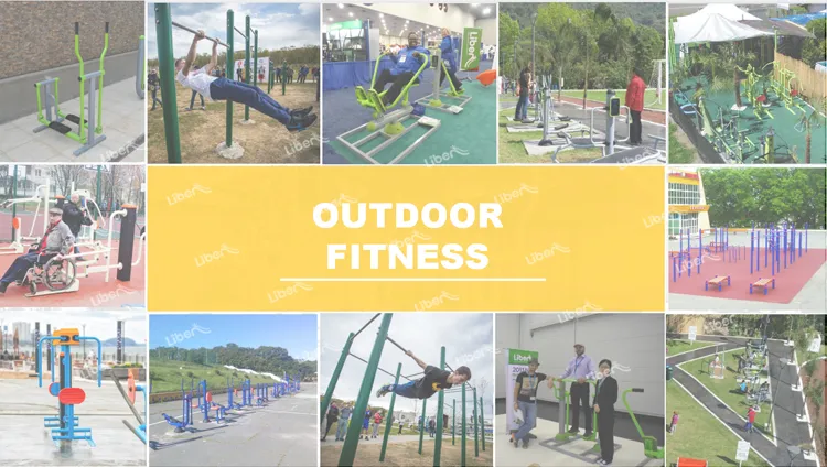 Outdoor Fitness Gym Equipment Park Seated Pedal Machine for Four Person Exercise