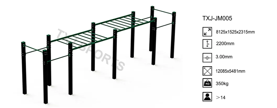 Outdoor Multi Gym Fitness Equipment Outdoor Workout Park Fitness Station