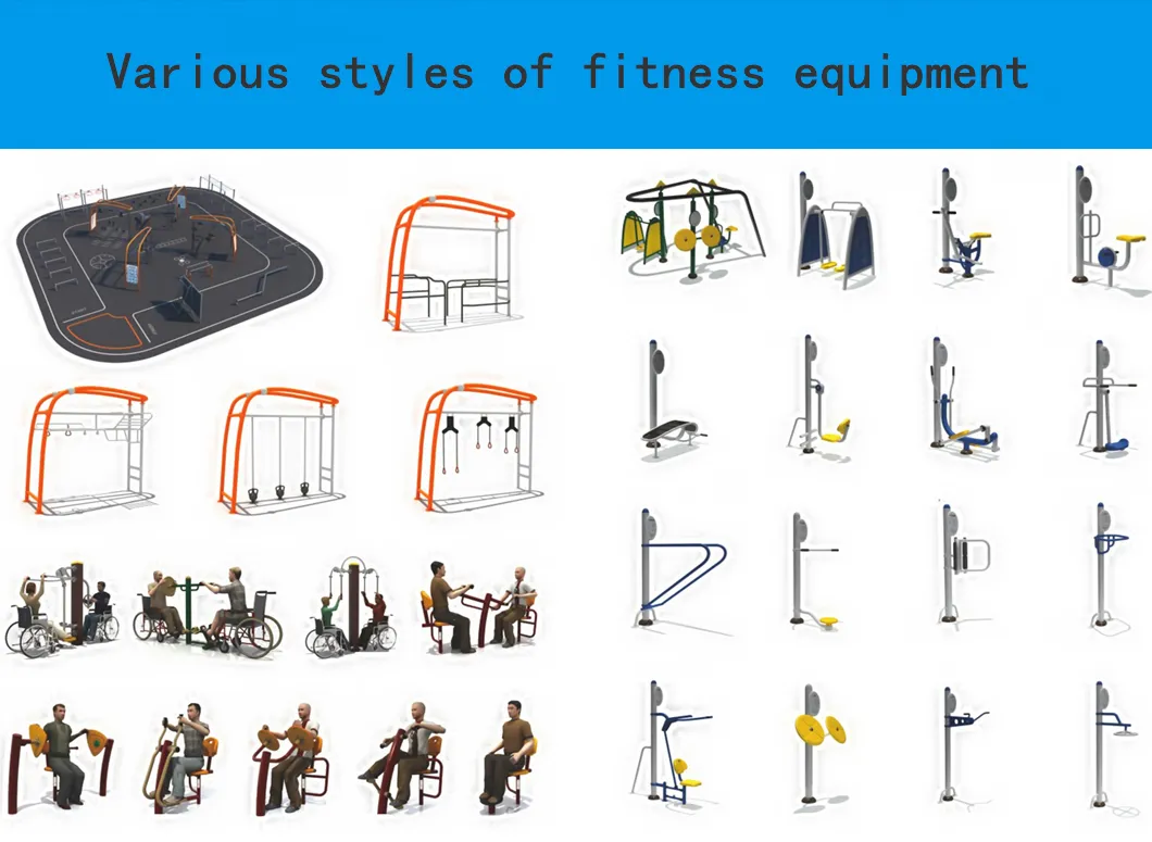 Outdoor Park Community Square Adult Children Fitness Exercise Equipment