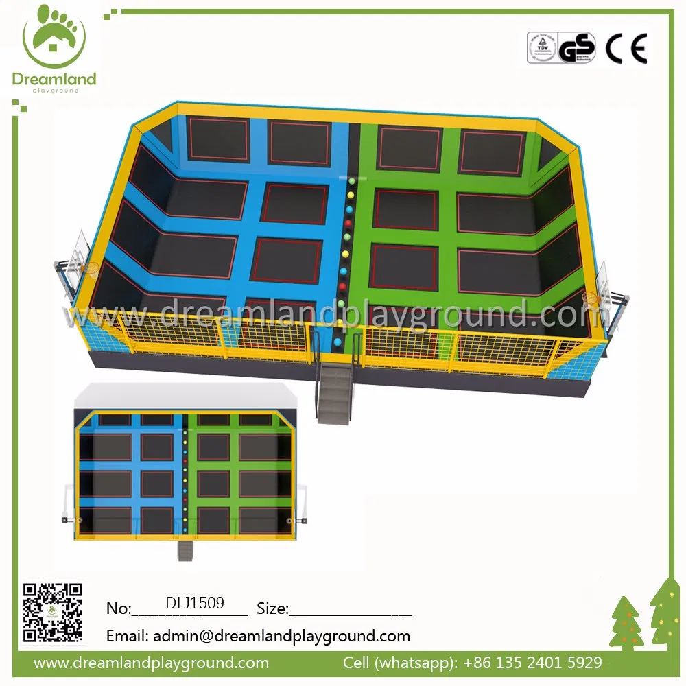 Popular Dodgeball Trampoline Court with Basketball Stands