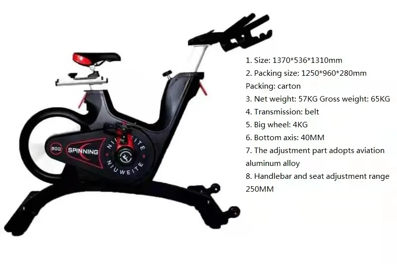 Professional Commercial Gym Fitness Equipment Magnetic Spinning Bike for Club