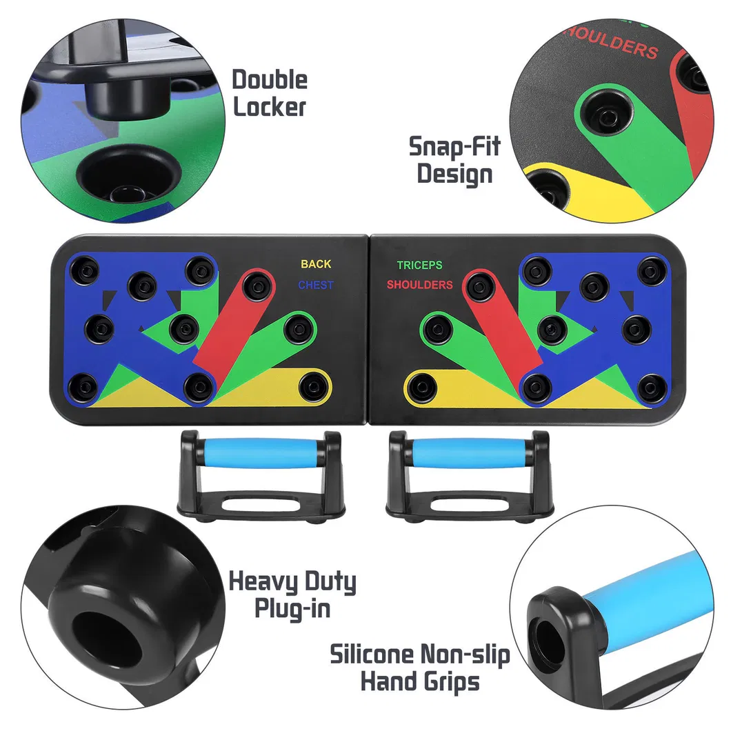 Push up Muscle Board 11 in 1 Body Building Fitness Exercise Workout Push-up Stands