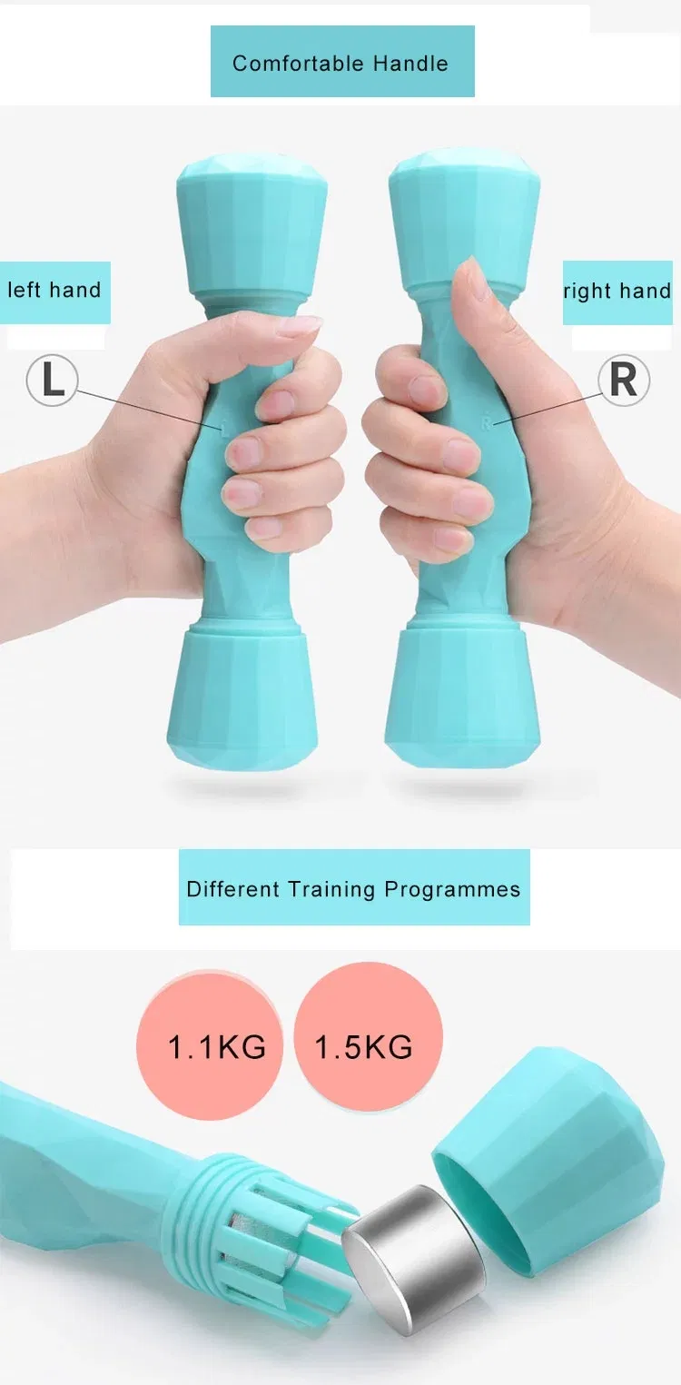 Rubber Encased Hexagon Dumbbells for Women