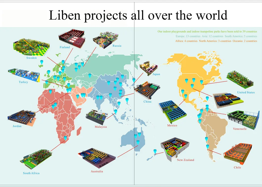 Skyzone Trampoline Park Customized Indoor Trampoline