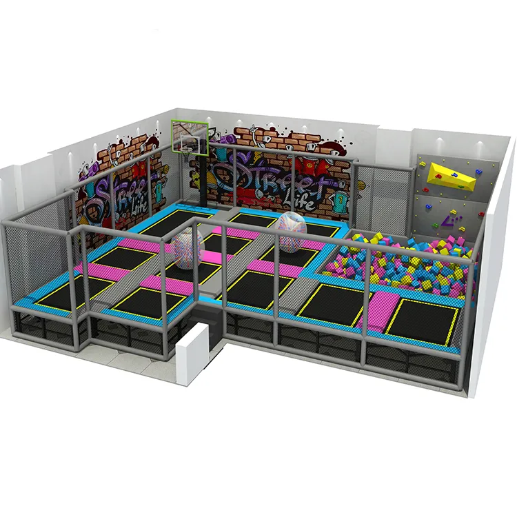 Space Station Play Area Soft Play Good Quality Indoor Trampoline Park Safe Equipment