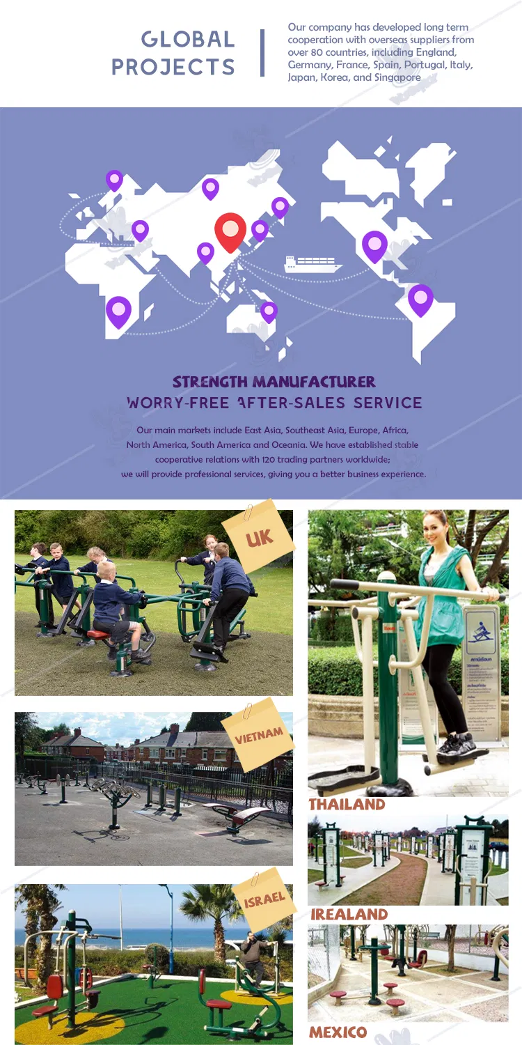 TUV Body Building Exercise Strength Training Sports Goods Street Workout Gym Machine Station Health Air Walker Outdoor Gym Fitness Equipment for Adults