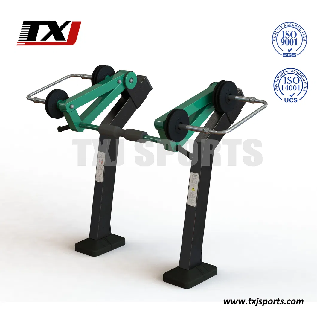 TUV Galvanized Strength Training Body Building Outdoor Fitness Gym Equipment