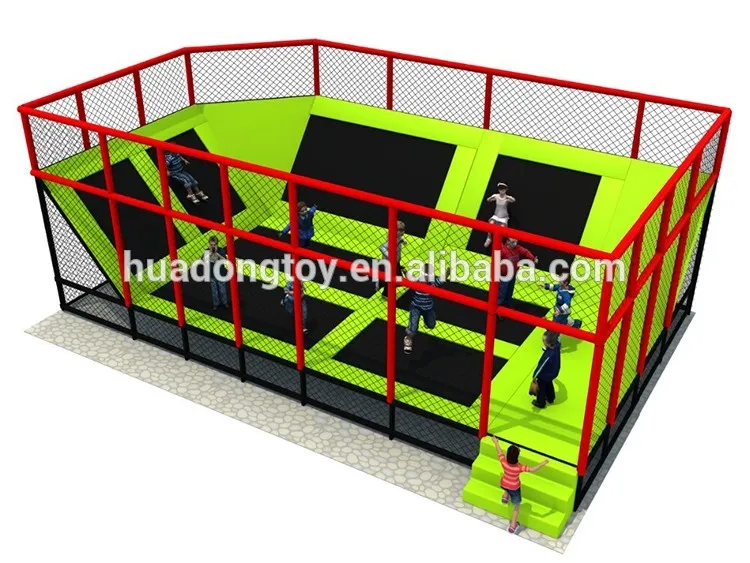 USA Indoor Portable Trampolines Arena Park Rectangle Trampoline Wall