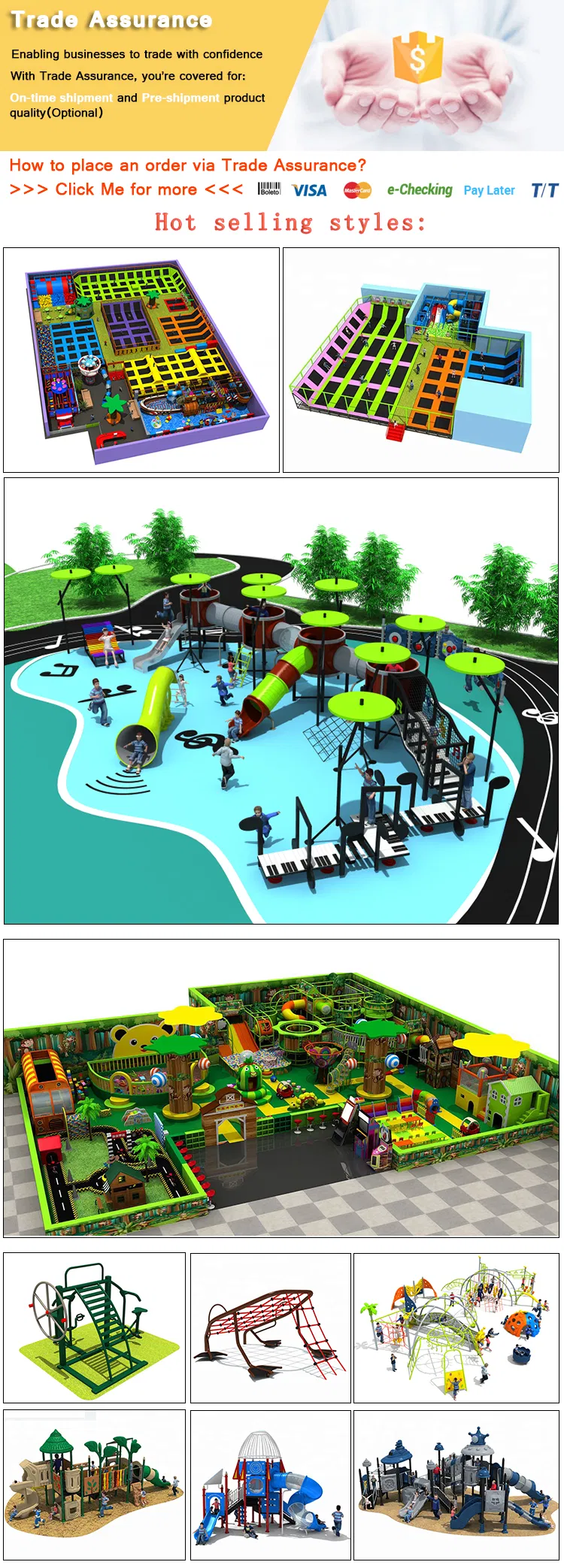 USA Indoor Portable Trampolines Arena Park Rectangle Trampoline Wall