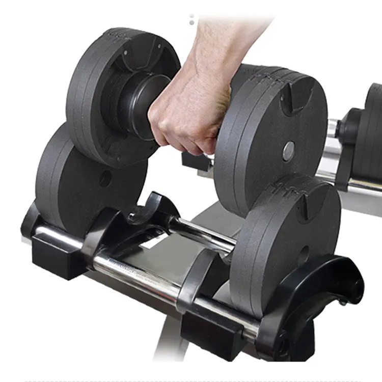 Wholesale Adjustable Chrome Fitness 15kg Barbell Strength Training Dumbell Sets Dumbbell Set Rubber Dumbbell Set
