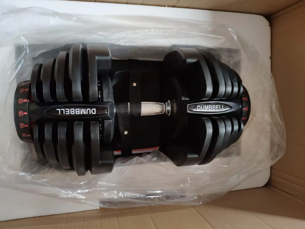 Wholesale Gym 5lb -90lb 24kg 40kg Ajdustable Dumbbell Sets