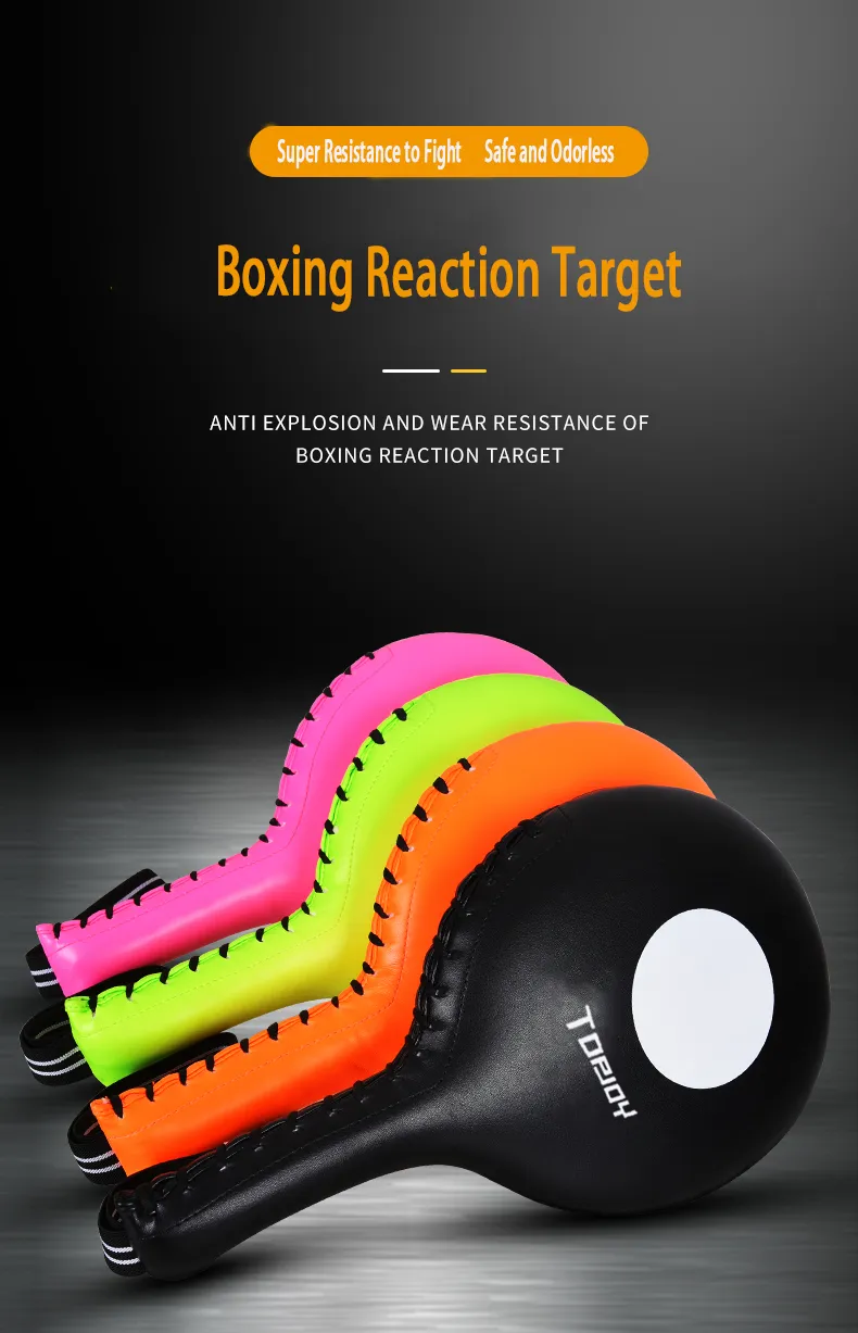 Wholesale Microfiber Leather Kick Boxing Reaction Target Coaching Training Punching Curved Pads